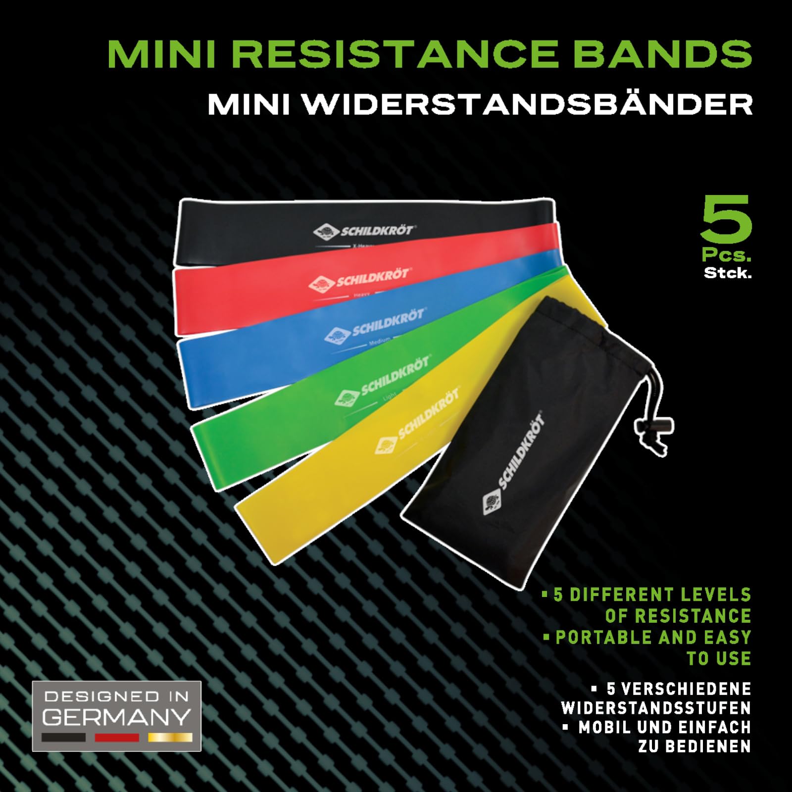 Schildkröt Outdoor Mini Resistance Bands 5er Set Latex