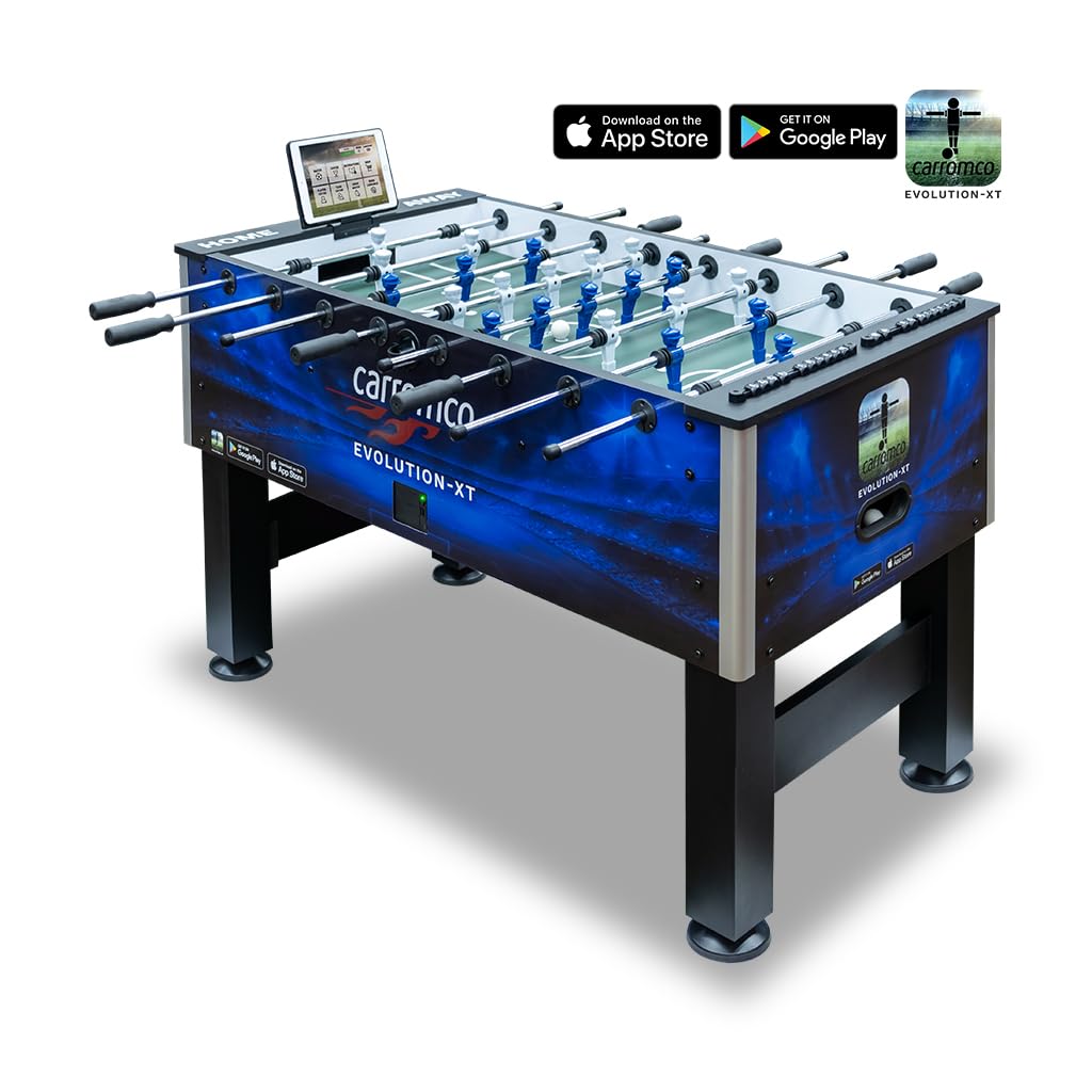 Carromco Evolution-XT Kickertisch Profi mit App 141cm