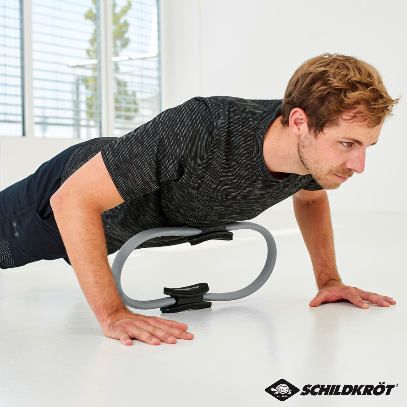 Schildkröt Outdoor Pilates Ring 37 cm Fitnessring grün grau