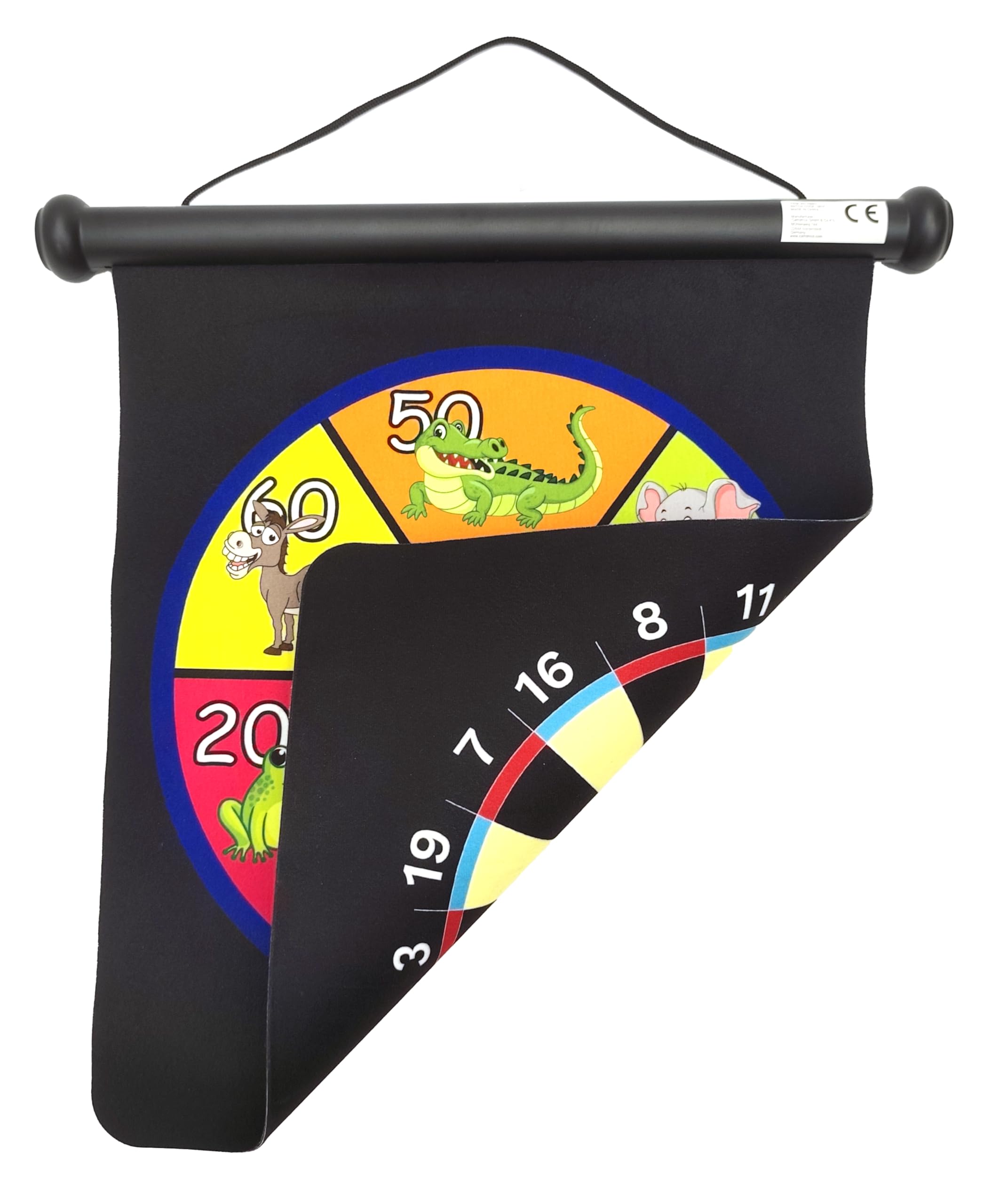 Carromco Magnet-Dartscheibe Kinder aufrollbar 6 Pfeile