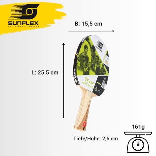 Sunflex Team Hong Kong Tischtennisschläger 160g ITTF