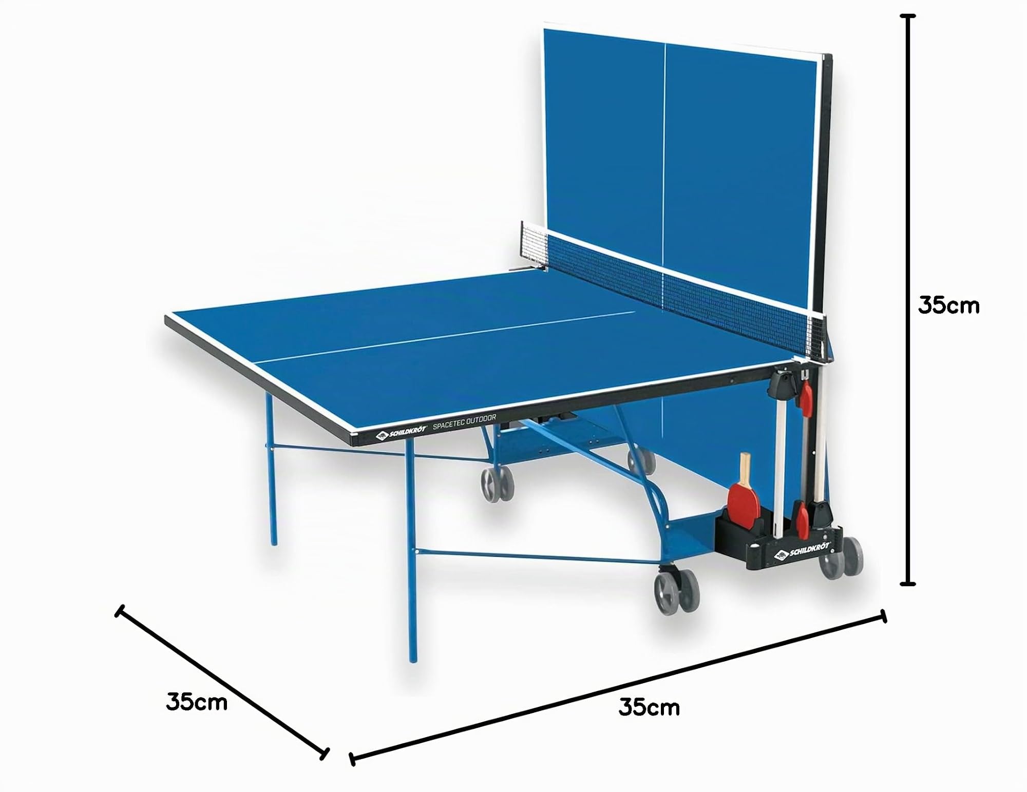 Schildkröt Space Tec Outdoor Tischtennisplatte blau klappbar