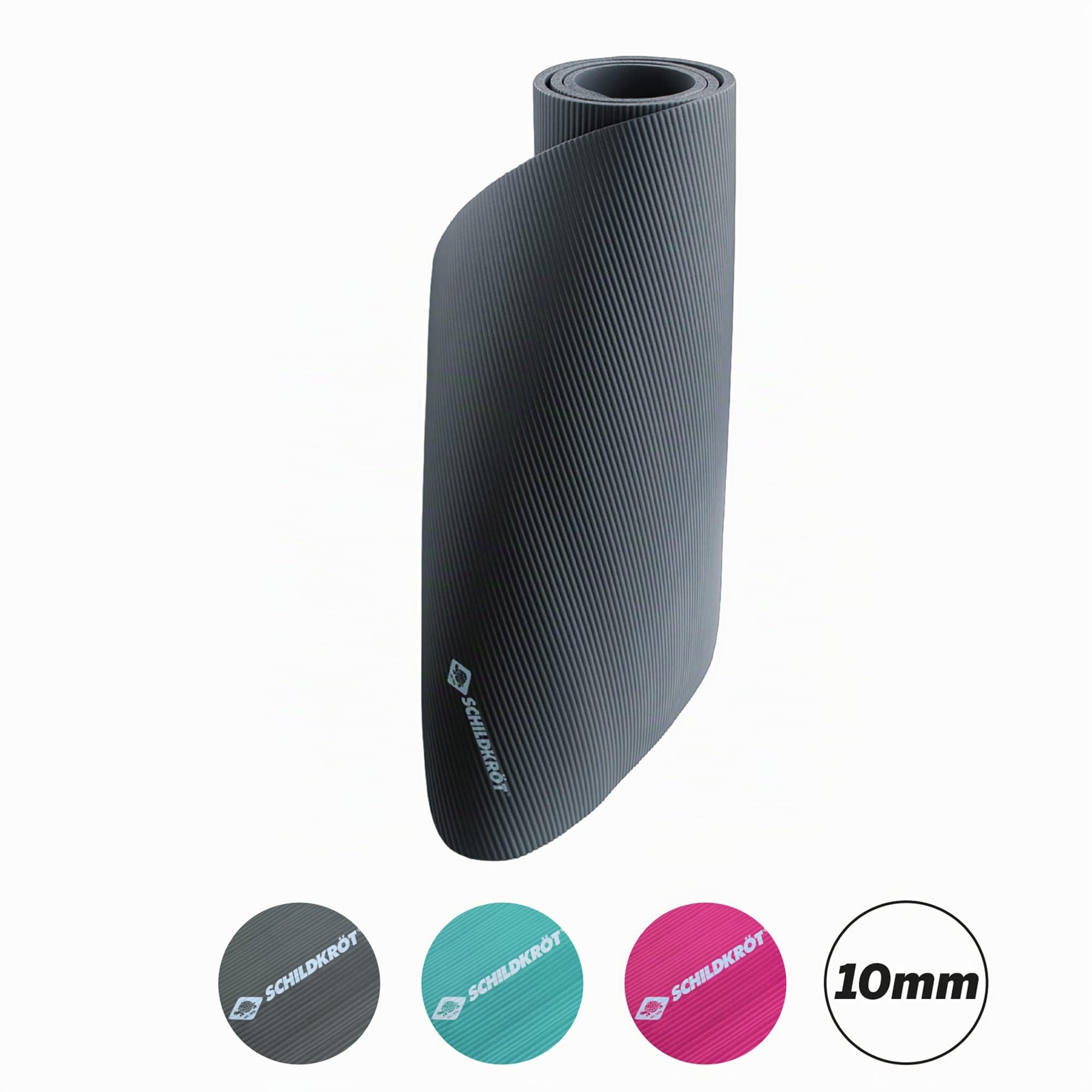 Schildkröt Outdoor Fitnessmatte Grau 10mm 183x61cm
