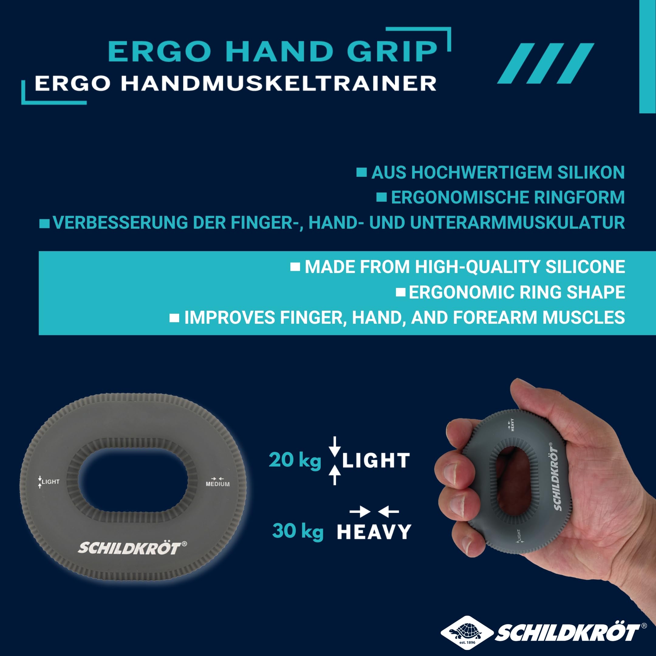 Schildkröt Outdoor Handtrainer 2er Set Silikonringe