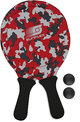 Sunflex Neoremix Beachball Set Camo 2 Schläger 2 Bälle
