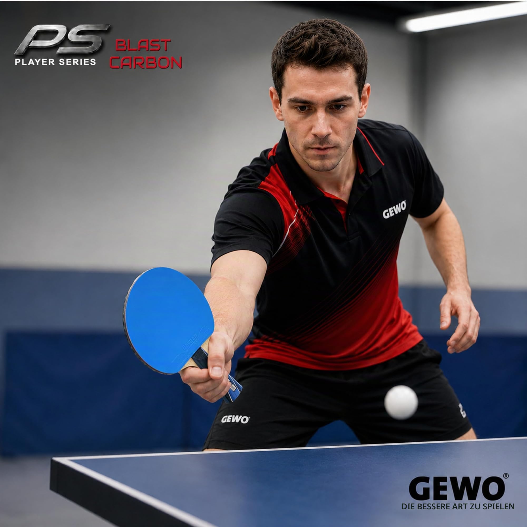 GEWO Player PS Blast Carbon Tischtennisschläger offensiv konkav