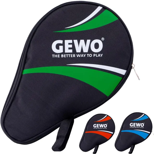 GEWO Master Rundhülle Schlägerhülle Schwarz/Grün mit Ballfach