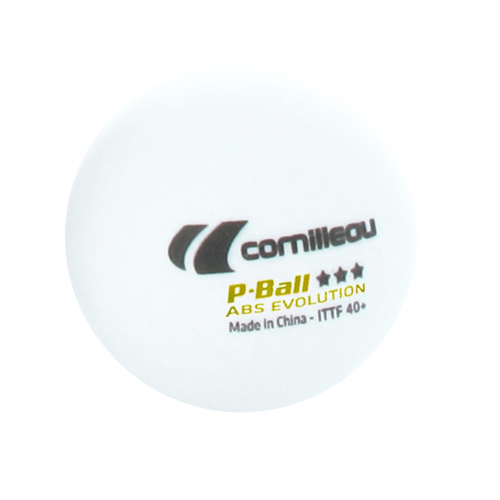 Cornilleau Bälle 3 Star Tischtennisbälle Weiß 3er 40mm