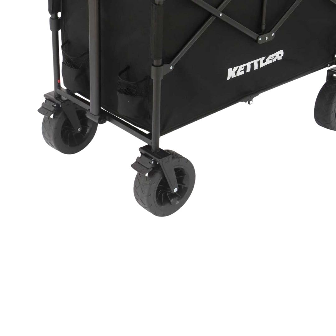 KETTLER Easy Bollerwagen faltbar Schwarz 100 kg