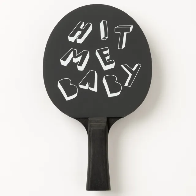 Mr. Tischtennis Hit me Baby Fertigschläger schwarz-weiß