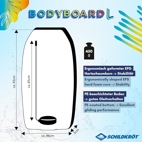 Schildkröt Outdoor Bodyboard L Schwimmbrett 93 cm EPS blau