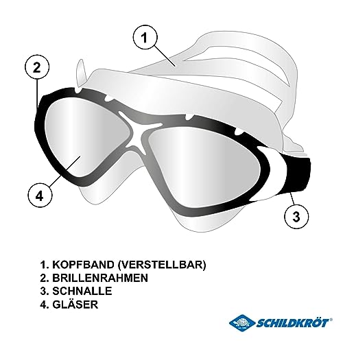 Schildkröt Outdoor Java Schwimmbrille transparent-schwarz Anti-Fog