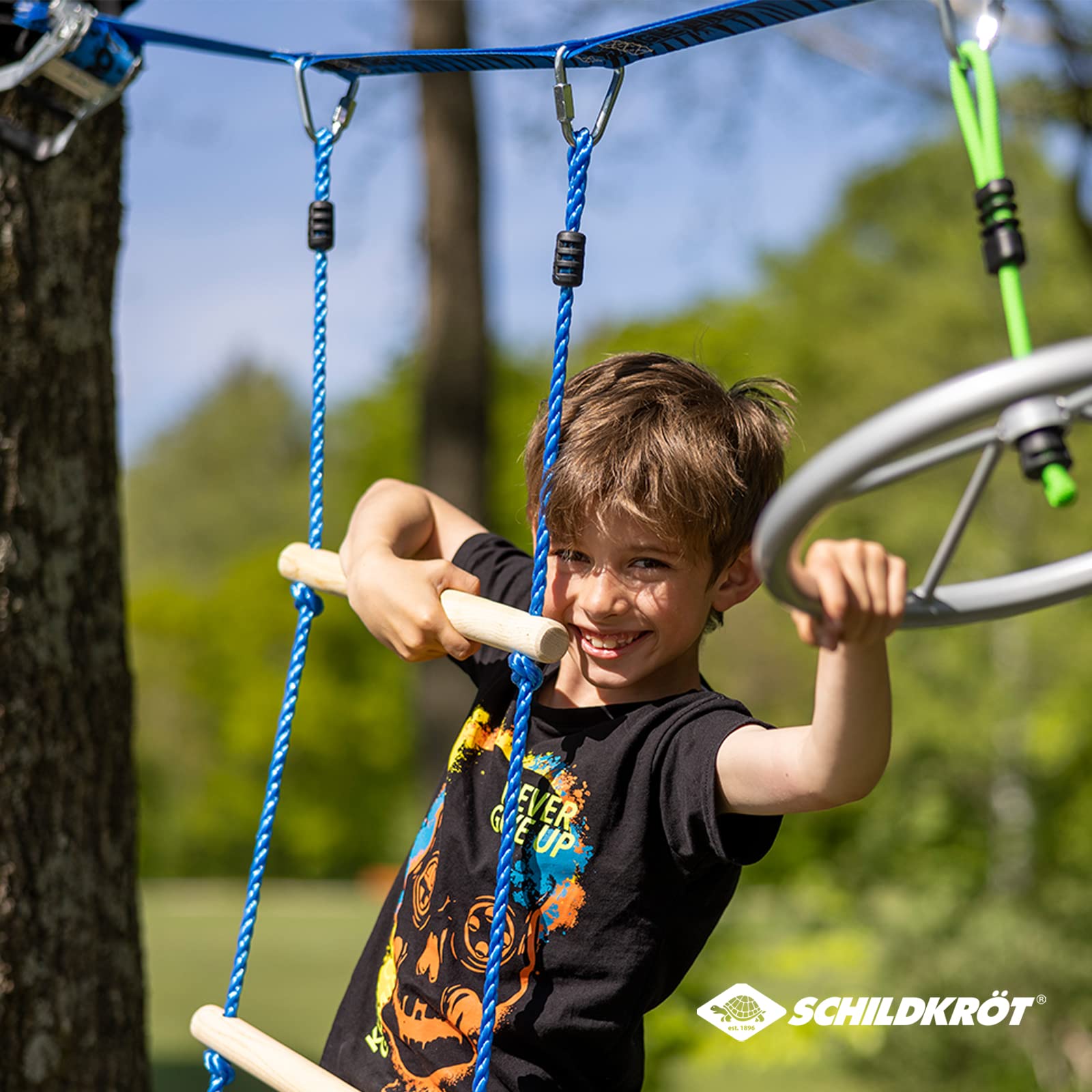 Schildkröt Jungle Ladder Strickleiter 2,5 m mit 6 Holzsprossen