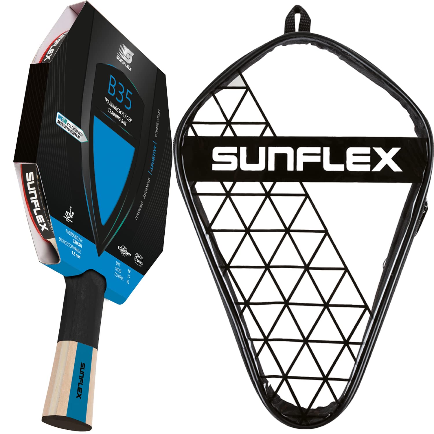 Sunflex Color Comp B35 Tischtennisschläger Blau Single 1,8 mm