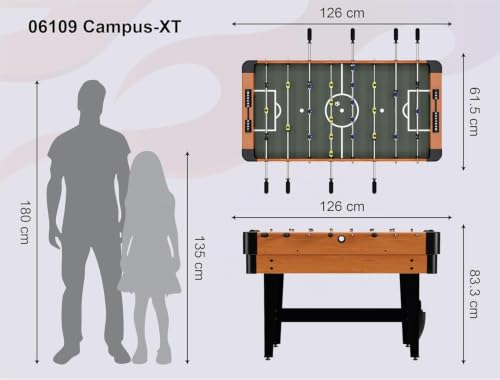 Carromco Campus-XT 9in1 Multispieltisch 122cm mit Zubehör
