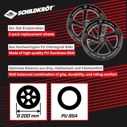 Schildkröt City Scooter Ersatzrollen 200mm 2er-Set