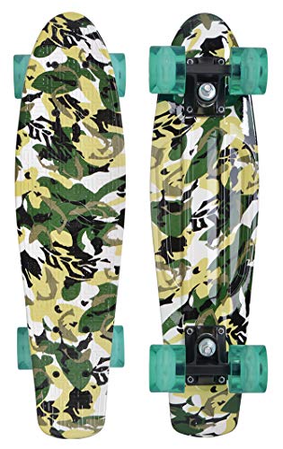 Schildkröt Outdoor Free Spirit Retro Skateboard Camouflage LED