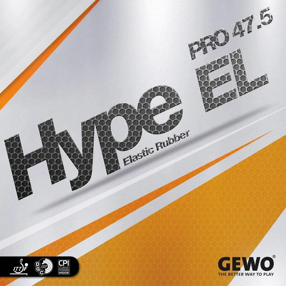GEWO Hype EL Pro 47.5 Tischtennisbelag 2,1mm Rot OF+
