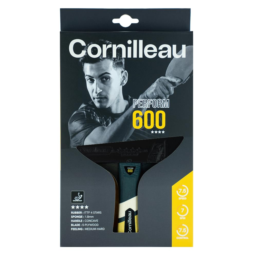 Cornilleau Perform 600 Tischtennisschläger Indoor ITTF 1,8mm Spin