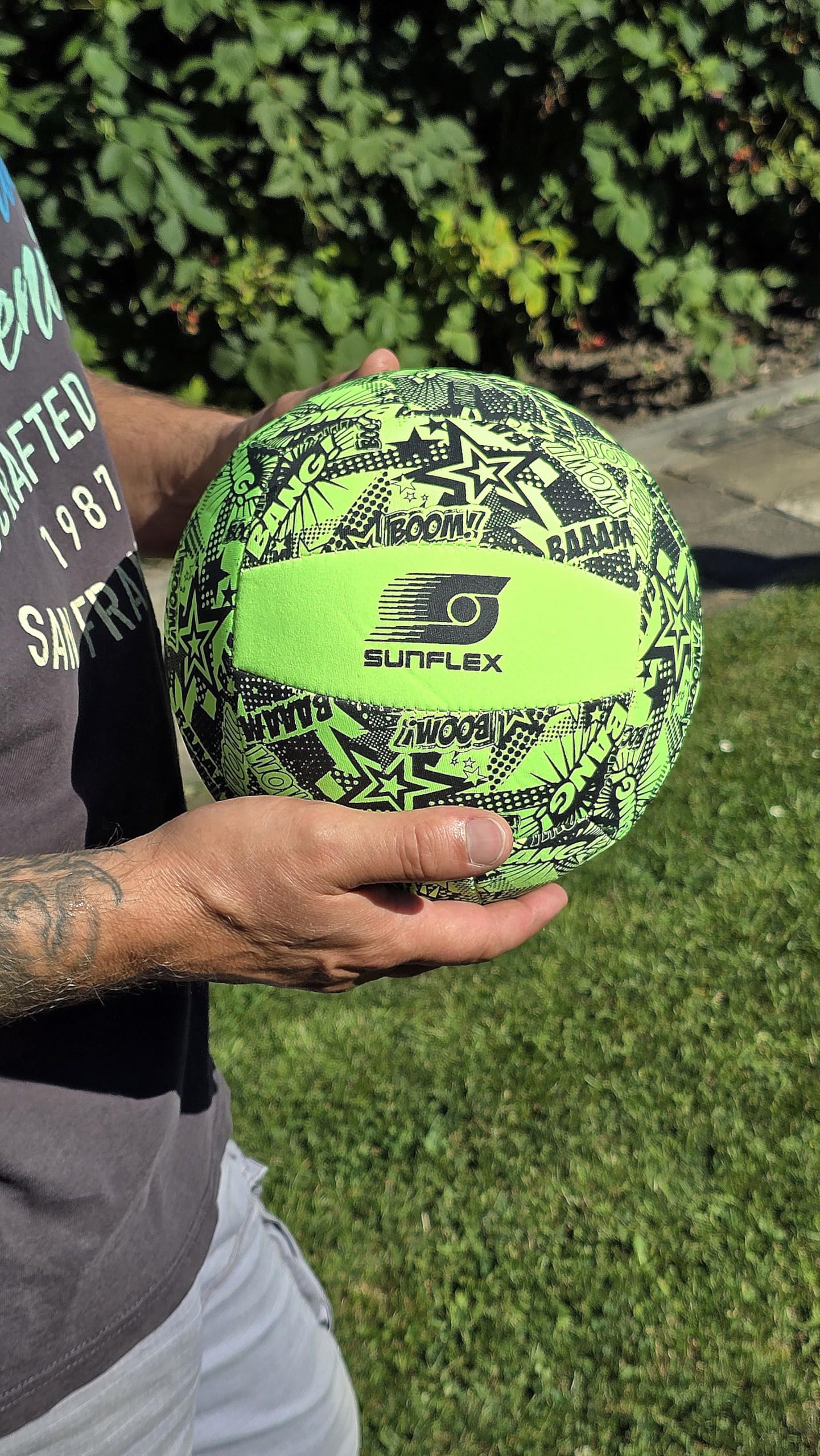 Sunflex Funky Beachball Größe 5 grün Neopren 20 cm