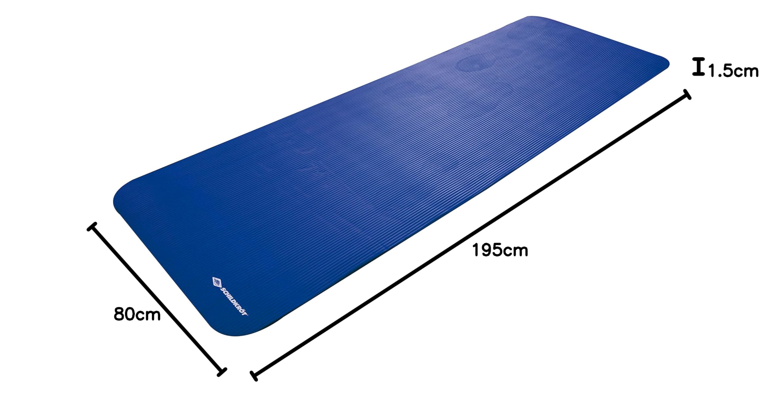 Schildkröt Outdoor Fitnessmatte XL 15 mm Blau 195x80