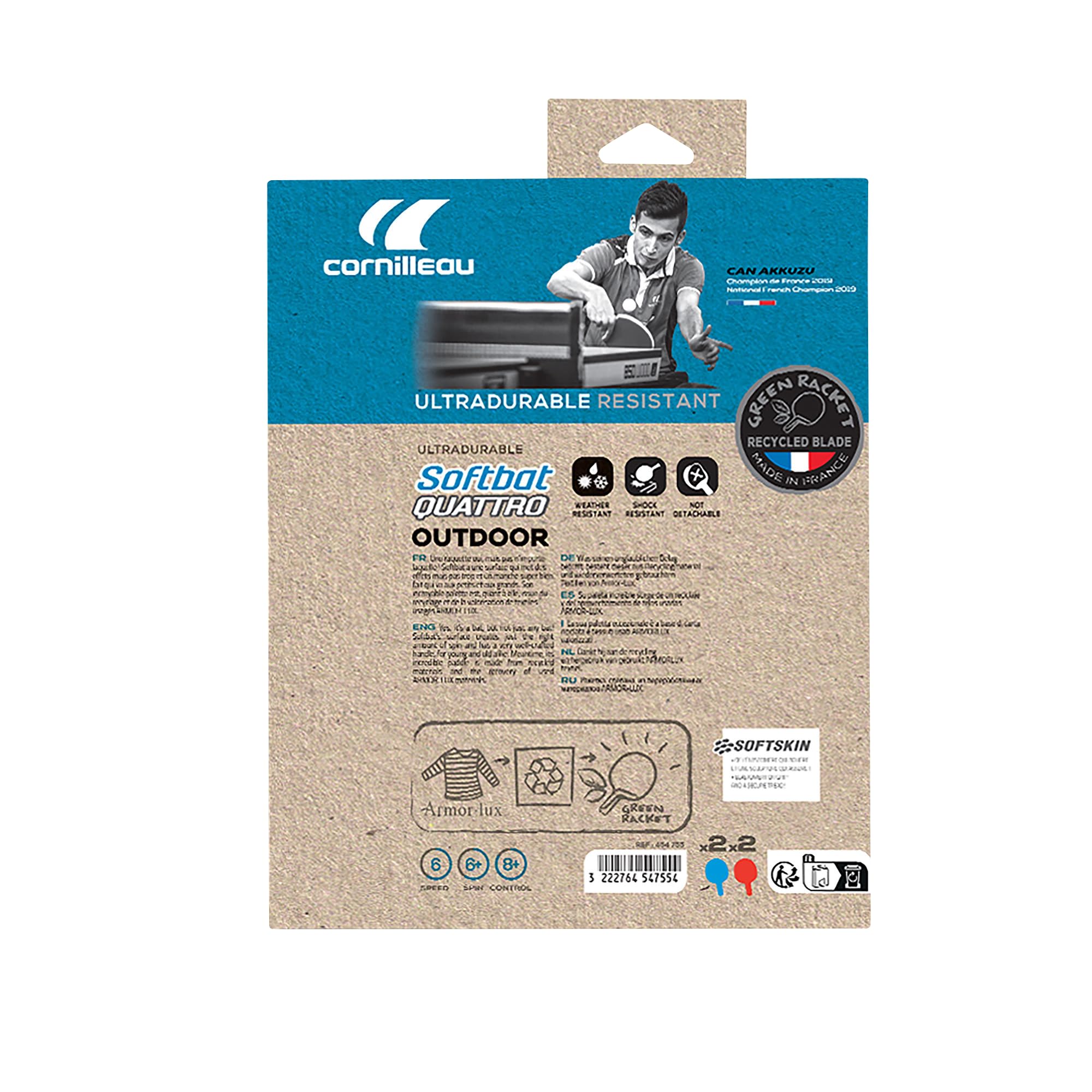 Cornilleau Softbat Quattro Set 4 Schläger 4 Bälle Outdoor
