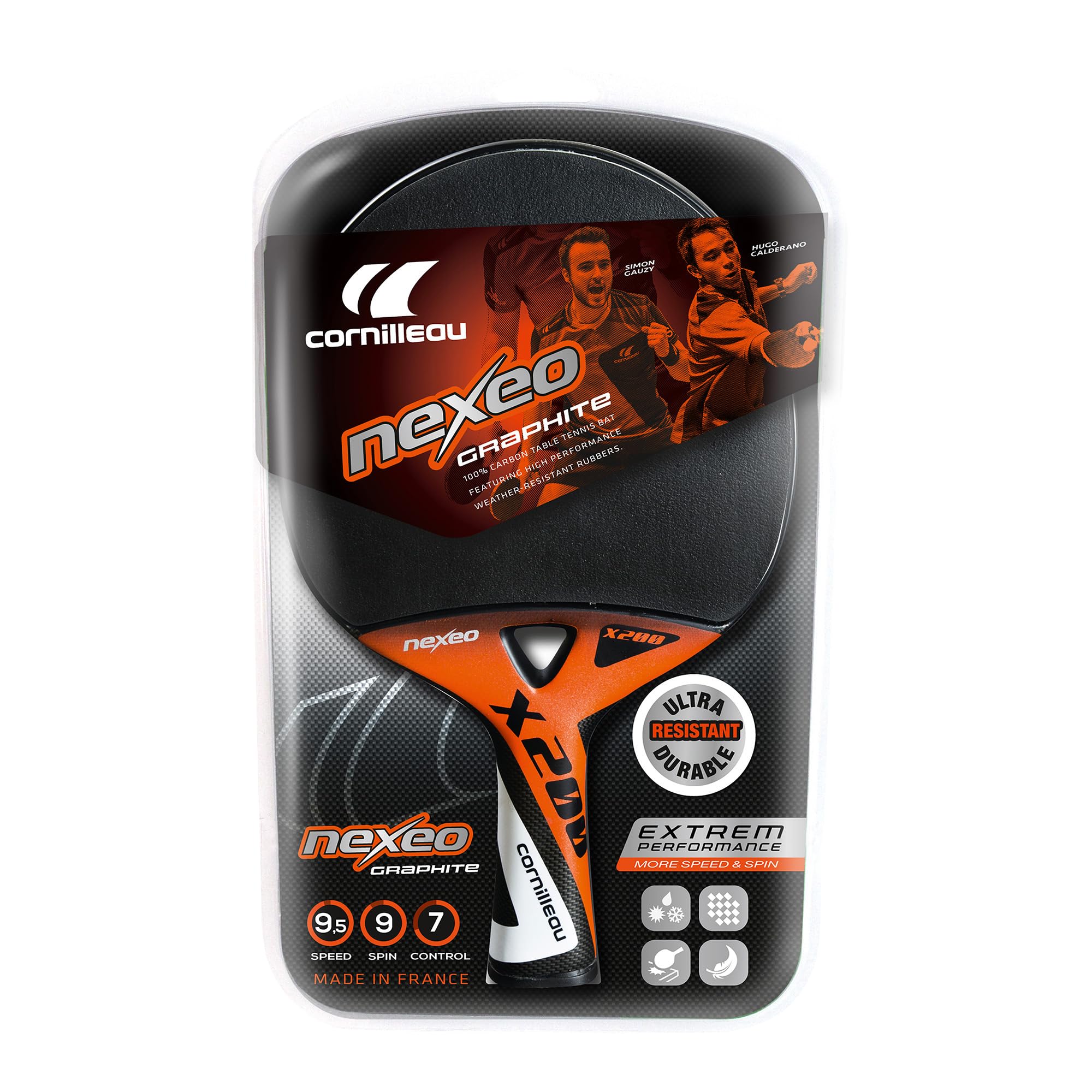 Cornilleau Nexeo X200 Carbon Tischtennisschläger wetterfest