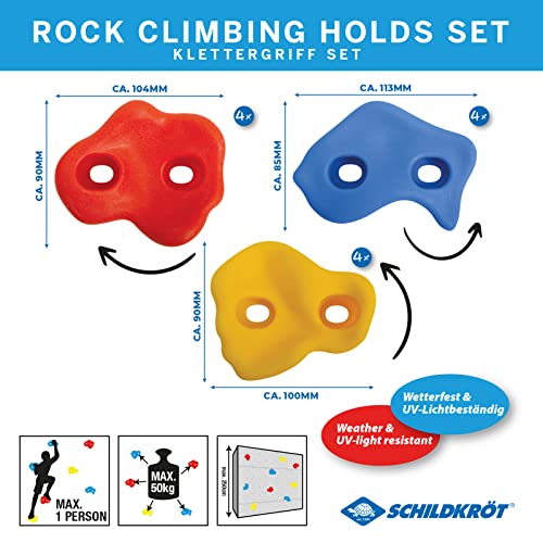 Schildkröt Outdoor Klettergriffe 12er Indoor Outdoor