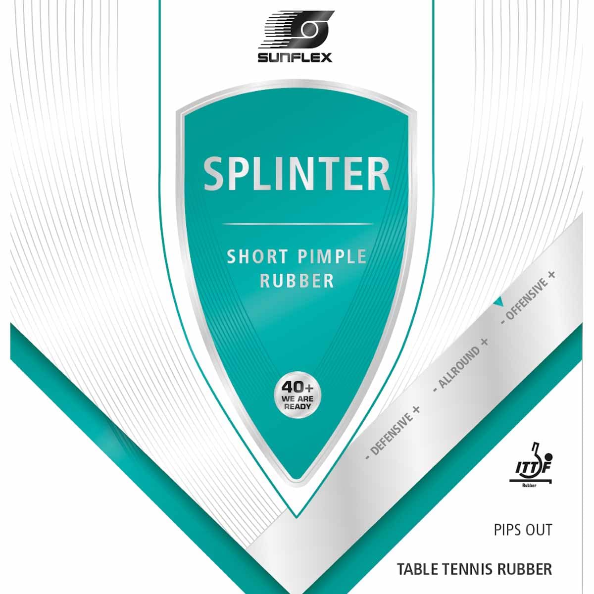 Sunflex Signature Line Splinter Belag Schwarz 1,5 mm