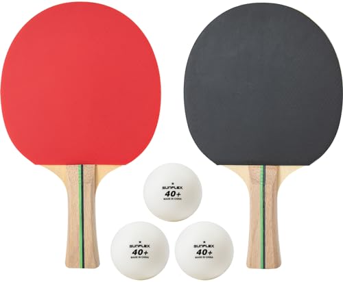 sunflex PRIME Midi Tischtennisschläger-Set 2 Schläger+3 Bälle