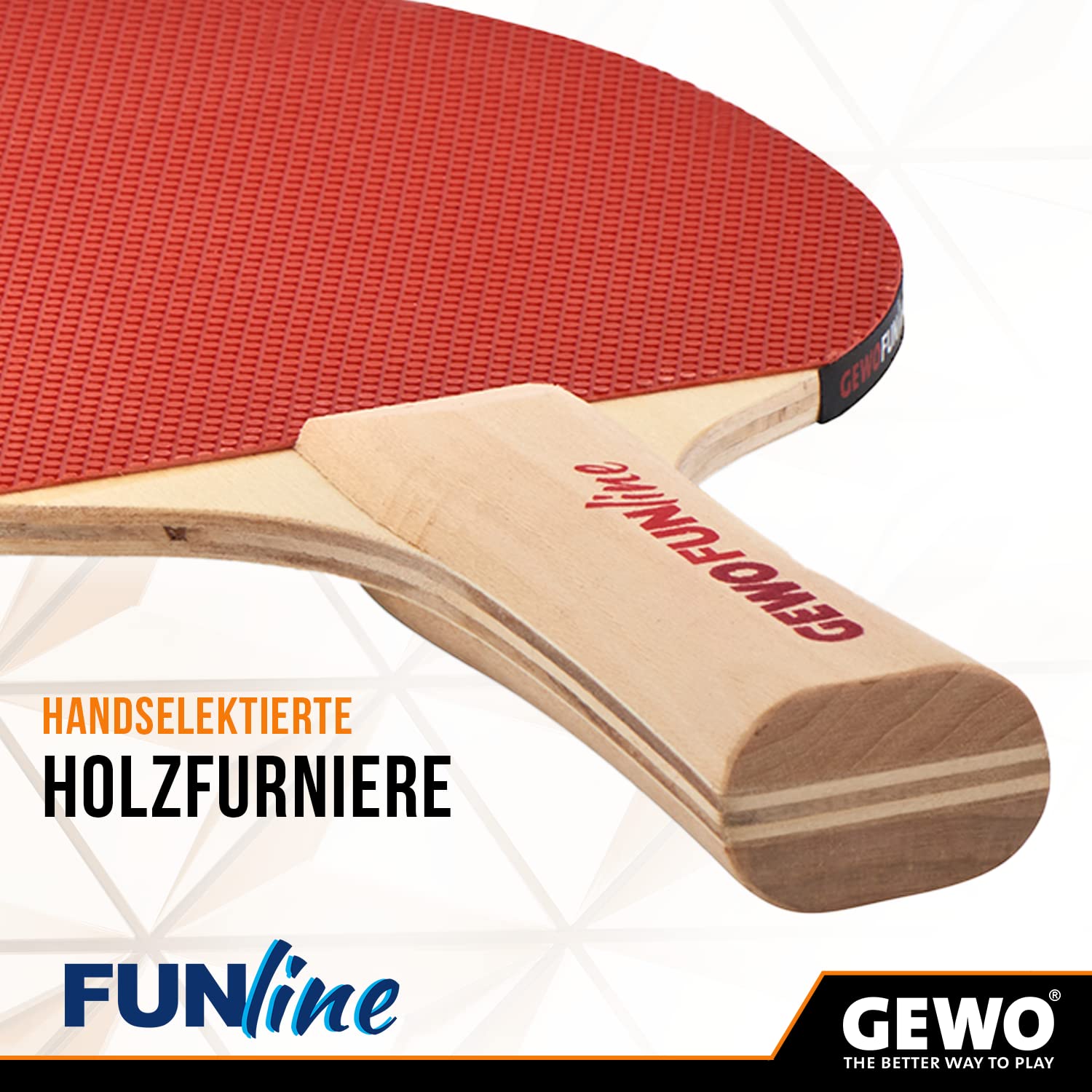 GEWO Fun Starter Tischtennisschläger konkav Anfänger