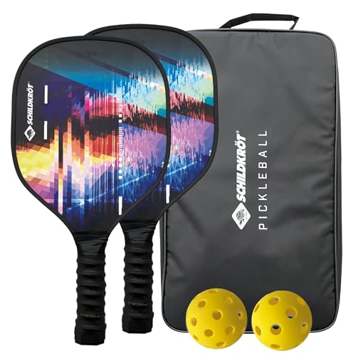 Schildkröt Outdoor Pickleball Set 2 Schläger 2 Bälle Holz
