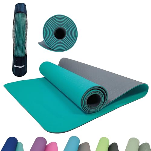 Schildkröt Outdoor Bicolor Yogamatte 4mm petrol anthrazit