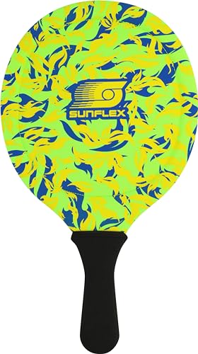 Sunflex Flames Firegreen Beachball Set 2 Schläger 2 Bälle