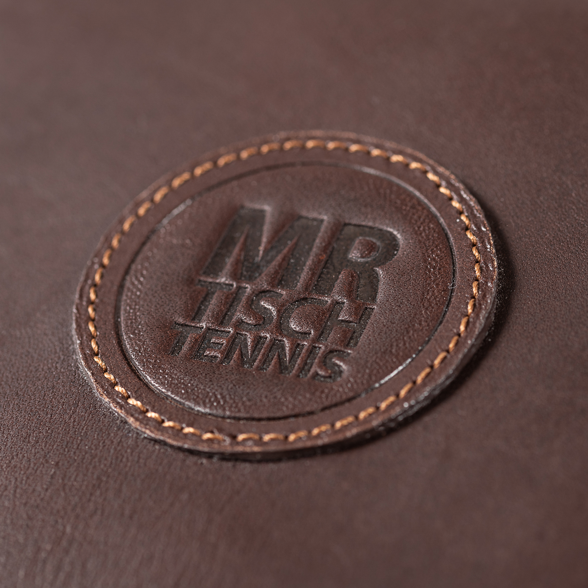 Mr. Tischtennis Lederhülle Retro Schlägerhülle Schwarz