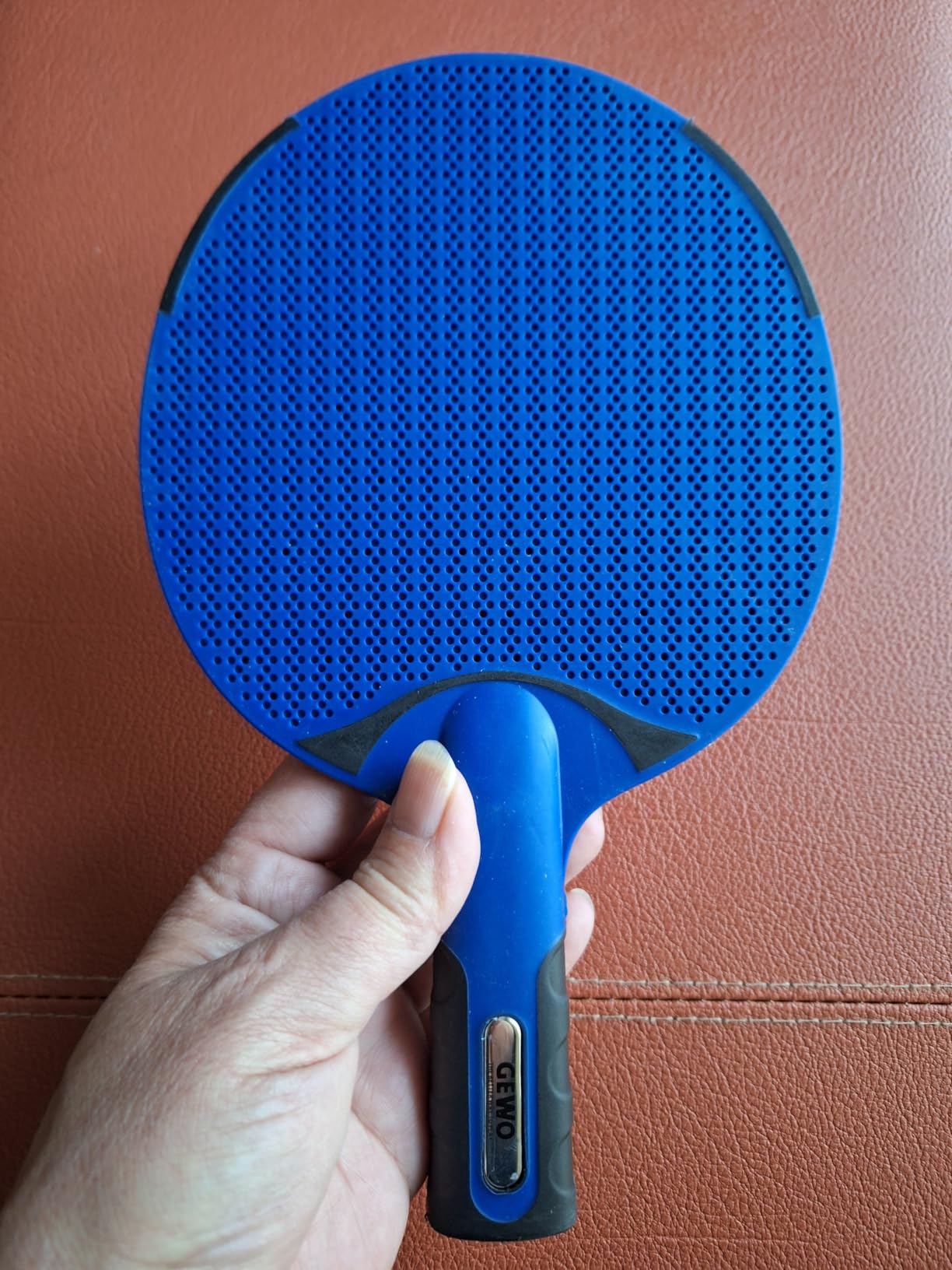 GEWO AWR Outdoor Tischtennisschläger blau wetterfest konkav