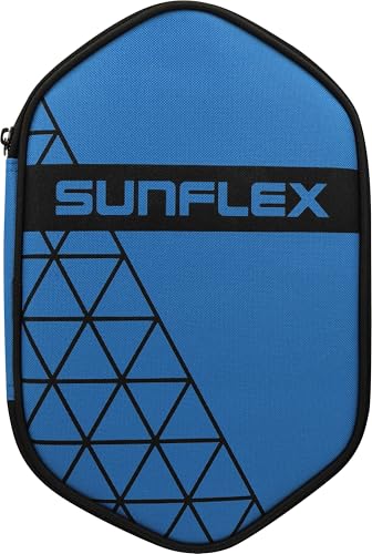Sunflex Duplex Tischtennishülle Schwarz/Blau für 2 Schläger