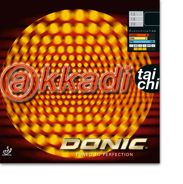DONIC Akkadi Taichi Belag klebrig schwarz Vorhand