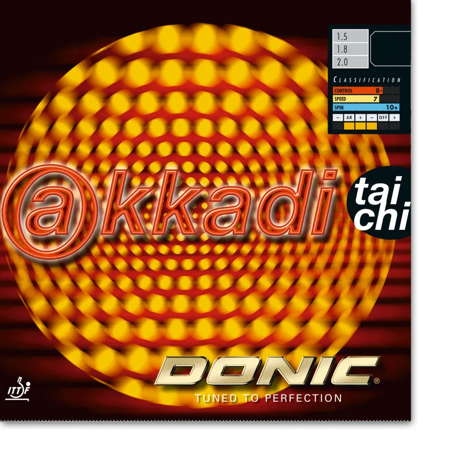 DONIC Akkadi Taichi Belag klebrig schwarz Vorhand
