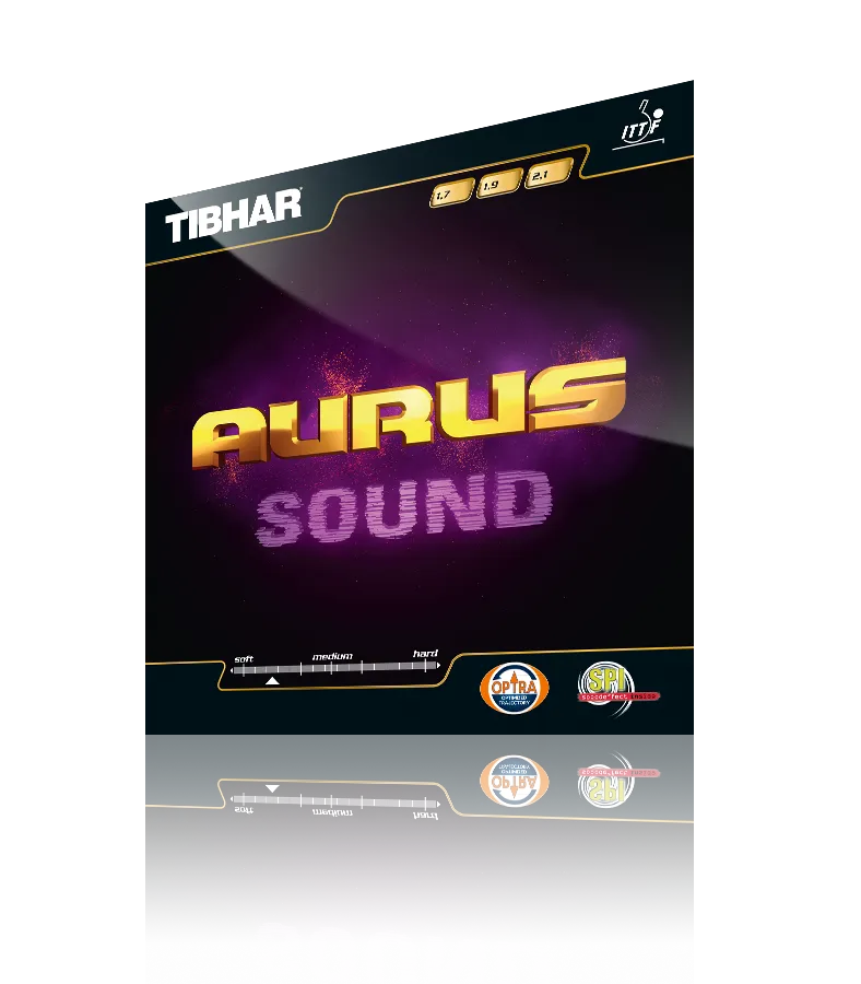 TIBHAR Aurus Sound Tischtennisbelag rot weich