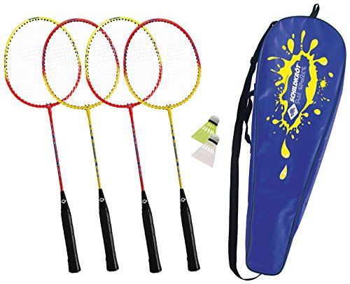 Schildkröt Outdoor Federball Set 4-Player Tasche 4 Schläger