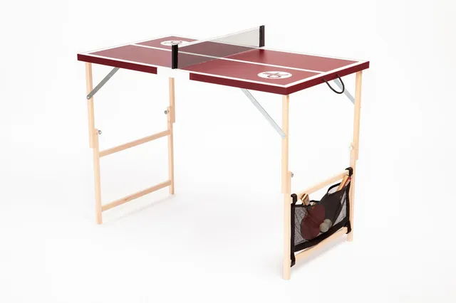 DISH TENNIS Farbige Tische Burgundy Tischtennistisch