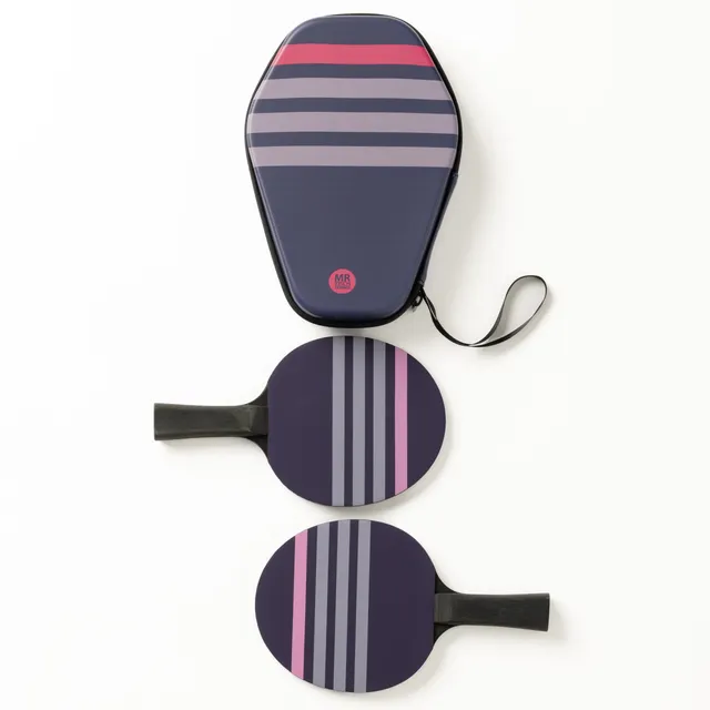 Mr. Tischtennis Stripes Set 2 Designschläger + Hülle Hobby