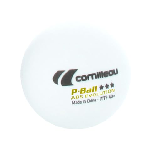 Cornilleau Bälle 3 Star Tischtennisbälle Weiß 3er 40mm