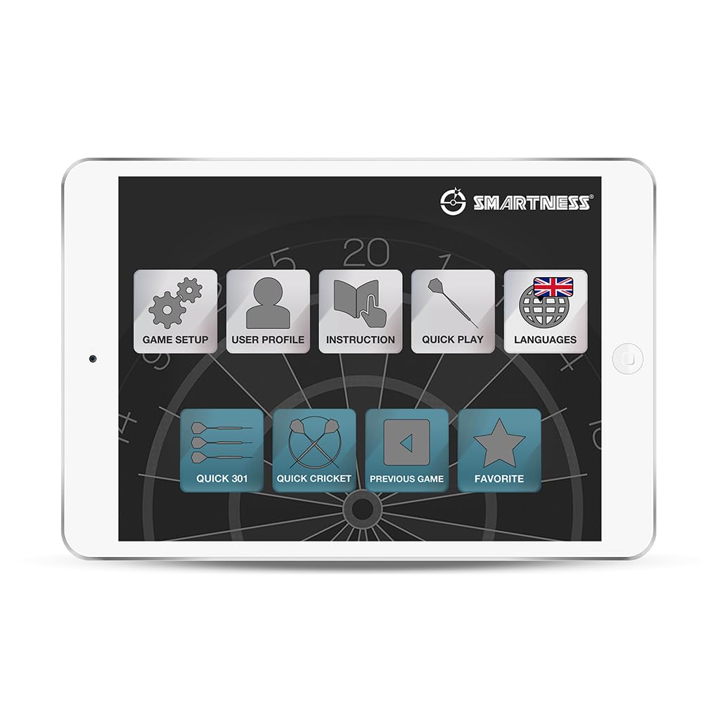 Carromco Turbo Charger 4.0 E-Dartboard App 2-Loch Bluetooth