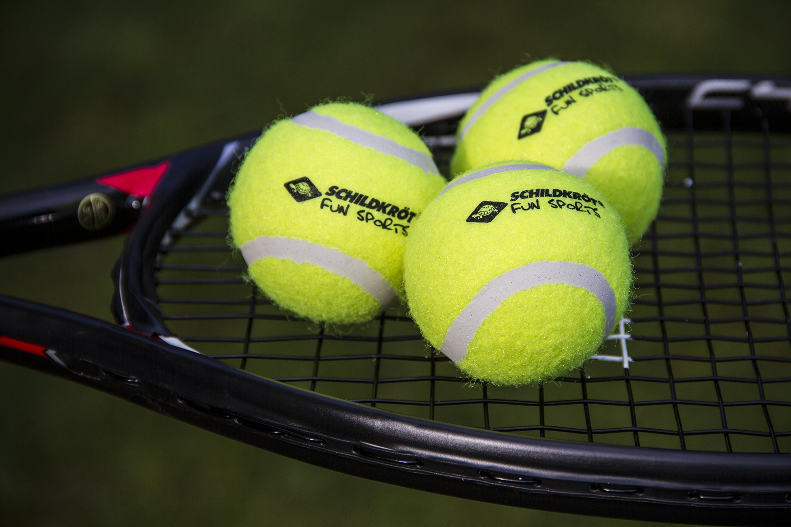 Schildkröt Outdoor Freizeit-Tennisbälle 3er Drucklos Gelb