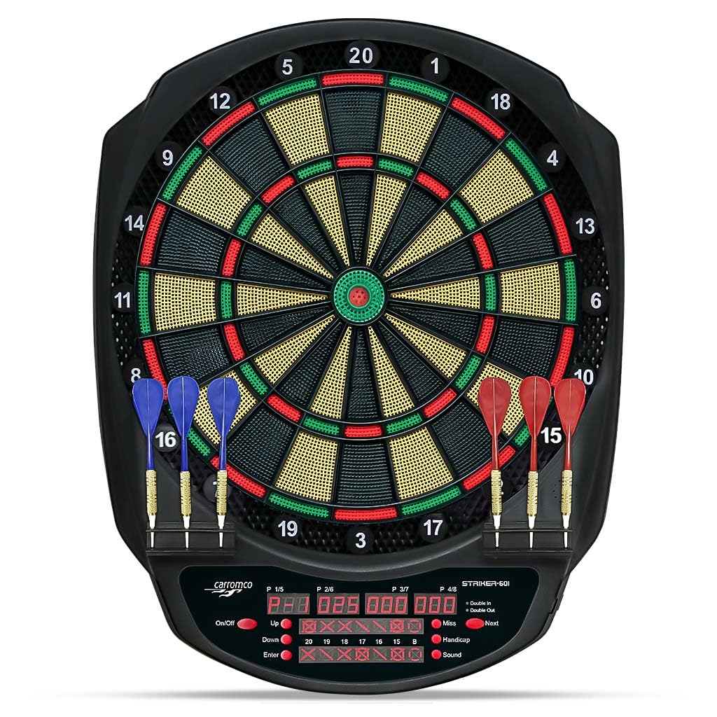 Carromco Striker-601 E-Dartscheibe 8 Spieler Cricket