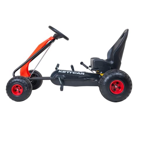 KETTLER Kettcar Turbo Go-Kart rot Handbremse Kunststoffreifen