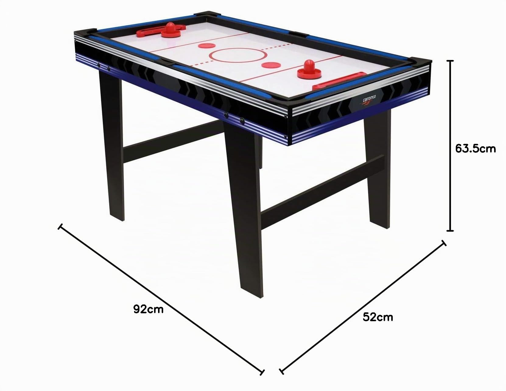 Carromco Galaxy-XL Multispieltisch 3in1 Billard Tennis Hockey