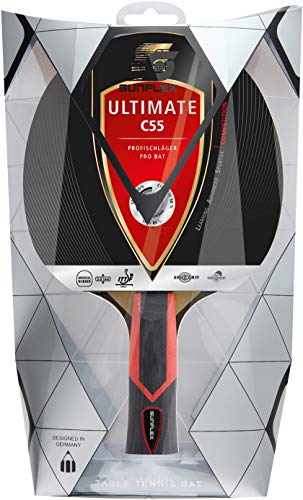 Sunflex Ultimate C55 Tischtennisschläger Set mit 3 Bällen ITTF